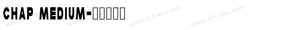 Chap Medium字体转换